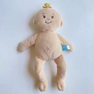Manhattan Toy Co Wee Baby Stella 12" Doll Plush Blonde Pink Bow 2014‎ No Clothes